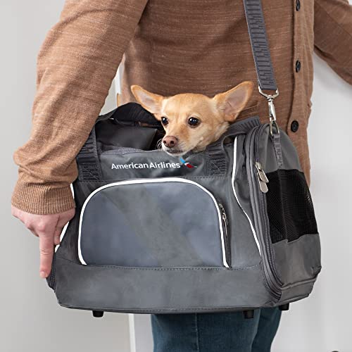 Sherpa Travel American Airlines Duffle Pet Carrier, Medium,Charcoal