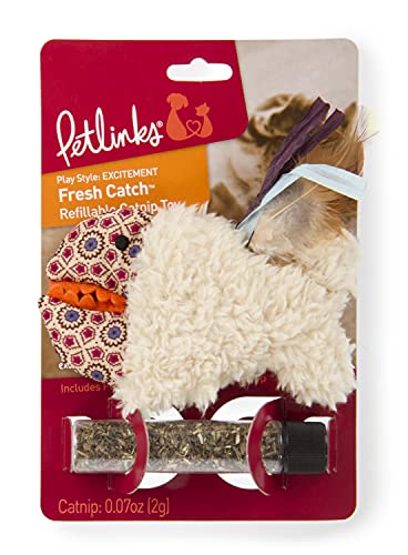 Petlinks Refillable Catnip Cat Toys, Fresh Catch