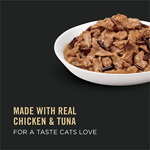 Purina Pro Plan Wet Cat Food, Chicken, Tuna & Wild Rice Entree in Sauce - (24) 3 oz. Pull-Top Cans