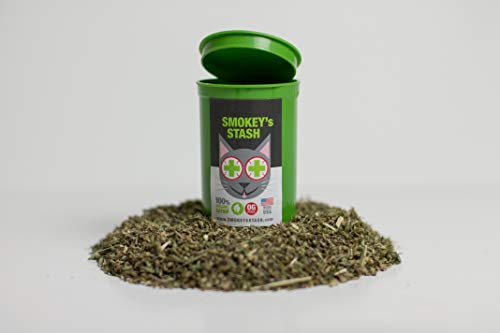 Smokey's Stash Cat Catnip Spray and Dried Organic Catnip Combo Maximum Potency cat nip Bundle