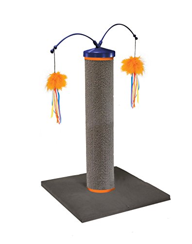 SmartyKat Scratch 'N Spin Carpet Scratching Post Cat Scratcher