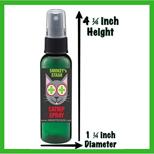 Smokey's Stash Cat Catnip Spray and Dried Organic Catnip Combo Maximum Potency cat nip Bundle