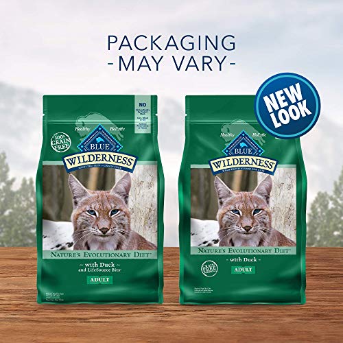 Blue Buffalo Wilderness High Protein, Natural Adult Dry Cat Food, Duck 2-lb