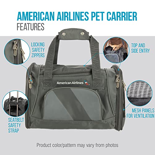 Sherpa Travel American Airlines Duffle Pet Carrier, Medium,Charcoal