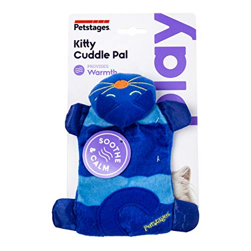 Petstages Kitty Cuddle Pal Cat Toy  Soft, Soothing, and Comforting Microwaveable Plush Stuffed Pillow