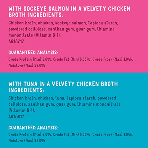 Purina Friskies Grain Free Wet Cat Food Complement Variety Pack, Lil' Soups With Sockeye Salmon & Tuna in Broth - (18) 1.2 oz. Cups