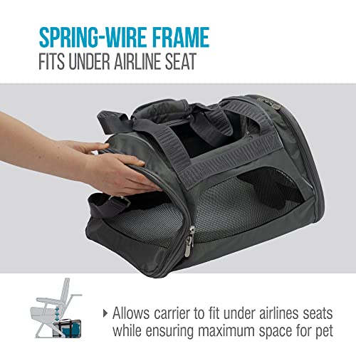 Sherpa Travel American Airlines Duffle Pet Carrier, Medium,Charcoal