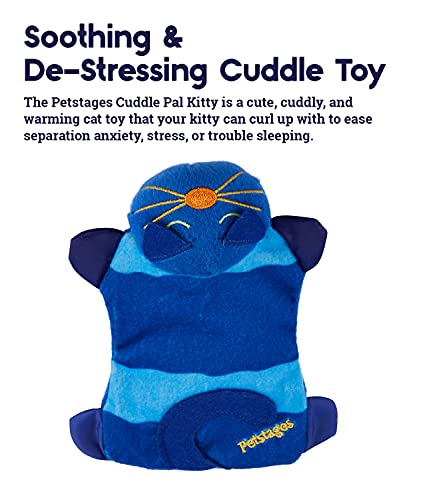 Petstages Kitty Cuddle Pal Cat Toy  Soft, Soothing, and Comforting Microwaveable Plush Stuffed Pillow