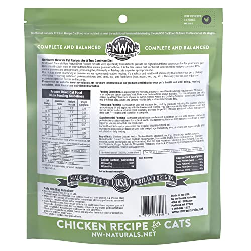 Northwest Naturals Freeze Dried Raw Diet for Cats (Chicken, 11 oz)