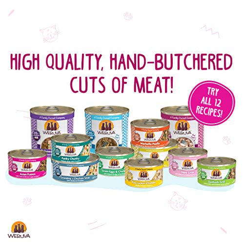 Weruva Classic Cat Food, Asian Fusion With Tuna Red Meat & Shirasu In Aspic, 3Oz Can (Pack Of 24)