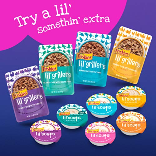 Purina Friskies Gravy Wet Cat Food Variety Pack, Stuf'd & Sauc'd with Chicken, Salmon & Shrimp, Tuna & Turkey - (32) 5.5 oz. Cans, New! Stuf'd & Sauc'd (050000505159)