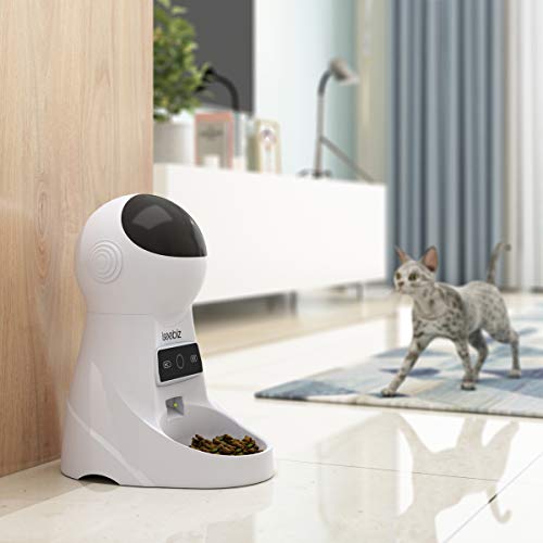 Iseebiz Smart Pet Feeder, Automatic Cat Dog Feeder, 3L WiFi App Control Food Dispenser, 8 Meals Per Day, Voice Record Remind, Portion Control, Timer Programmable, IR Detect, for Medium Small Cats Dogs