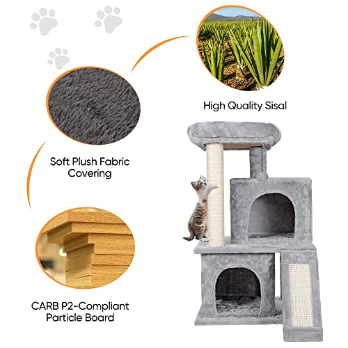 Nova Microdermabrasion 34 Inches Cat Tree Tower with Scratching Posts for Kittens House Furniture Trees