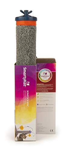 SmartyKat Scratch 'N Spin Carpet Scratching Post Cat Scratcher