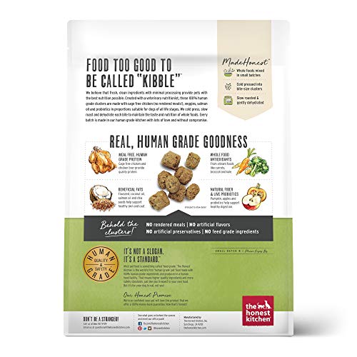 The Honest Kitchen Grain Free Whole Food Clusters Dog Food  Cage Free Chicken 5 lb