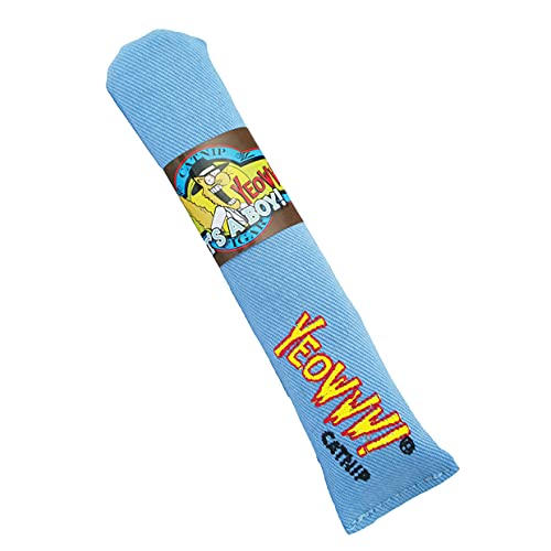 Yeowww! Catnip Toy, "It's a Boy!" Blue Cigar