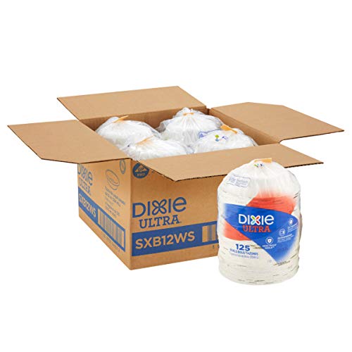 Dixie Ultra Heavy-Weight 12 oz. Paper Bowl by GP PRO (Georgia-Pacific), Pathways, SXB12WS, (125 Bowls Per Pack, 4 Packs Per Case)
