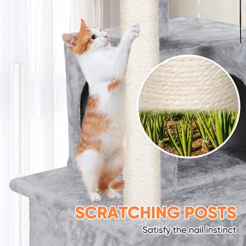 Nova Microdermabrasion 34 Inches Cat Tree Tower with Scratching Posts for Kittens House Furniture Trees