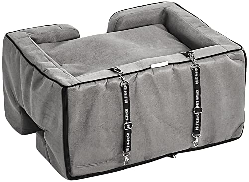 Pet Gear Lookout Booster Car Seat, Removable Comfort Pillow, Safety Tether Included, Installs in Seconds, No Tools Required, 2 Sizes, 3 Colors