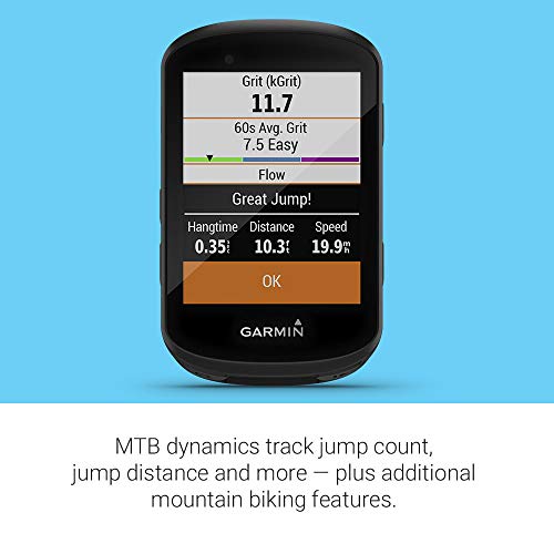 Garmin Edge 530 Mountain Bike Bundle, Performance GPS Cycling/Bike Computer with Mapping, Dynamic Performance Monitoring and Popularity Routing, Includes Speed Sensor and Mountain Bike Mount