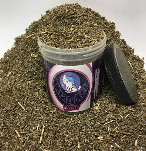 Krazy Kat Catnip 2 Oz net wt 100% Pure Unadulterated Catnip (Nepeta cataria) Cut Leaf, Buds, Stems and Seeds. Principal Constituent is Nepetalactone, which is What Makes Cats Respond to Catnip.