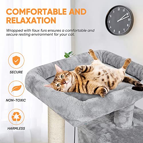 Nova Microdermabrasion 34 Inches Cat Tree Tower with Scratching Posts for Kittens House Furniture Trees
