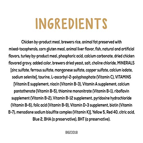 Purina Friskies Made in USA Facilities Cat Treats, Party Mix Crunch Gravylicious Chicken & Gravy Flavors - 20 oz. Canister