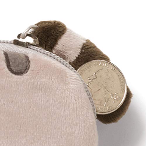 GUND Pusheen Cat Plush Stuffed Animal Coin Purse, Gray, 5"