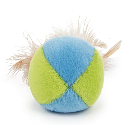 SmartyKat Flutter Ball Cat Toy Feather Ball 2 Pack