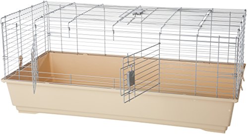 AmazonBasics Small Animal Cage Habitat With Accessories - 49 x 27 x 21 Inches, Jumbo
