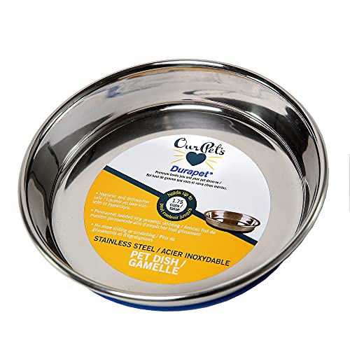 OurPets Durapet Stainless Steel Cat Dish, 1.75 cups
