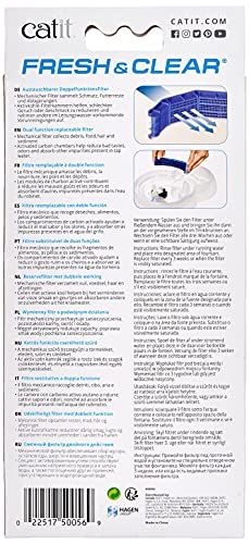 Catit Drinking Fountain Replacement Carbon Filter Cartridge for Fresh & Clear Drinking Fountain - 3-Pack