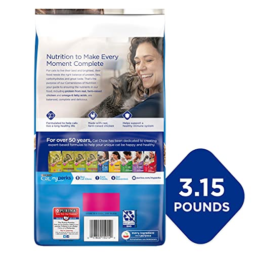 Purina Cat Chow Dry Cat Food, Complete - (4) 3.15 lb. Bags