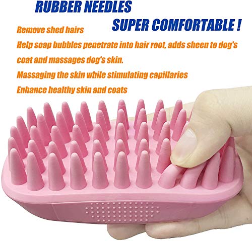 BestdealForever Pet Series Zoom Groom Rubber Wet Or Dry Brush Large Dogs Cats Puppies Choose Color