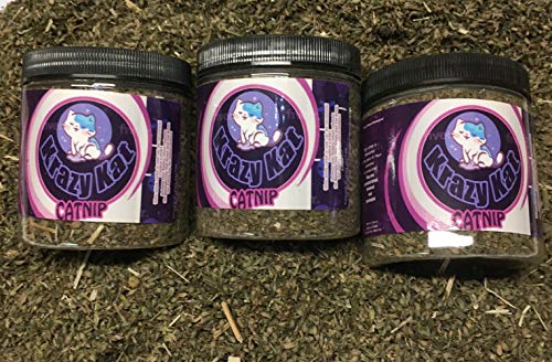 Krazy Kat Catnip 2 Oz net wt 100% Pure Unadulterated Catnip (Nepeta cataria) Cut Leaf, Buds, Stems and Seeds. Principal Constituent is Nepetalactone, which is What Makes Cats Respond to Catnip.