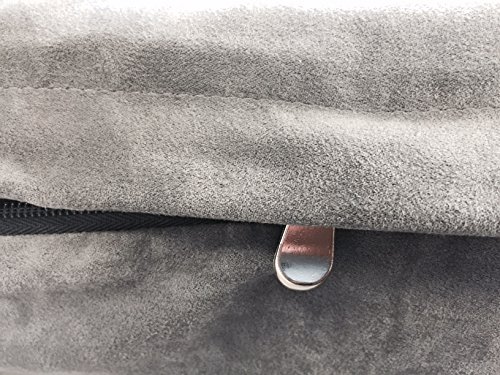 Dogbed4less Orthopedic Gel Cooling Memory Foam Dog Bed with Waterproof Liner and External Durable Suede Cover for Small to Medium Pet 35X20X4 Inches