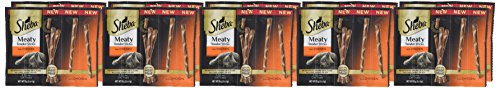 SHEBA Meaty Tender Sticks Soft Cat Treats Chicken Flavor, (5 Treats) 0.14 oz. Sticks (Pack of 10)