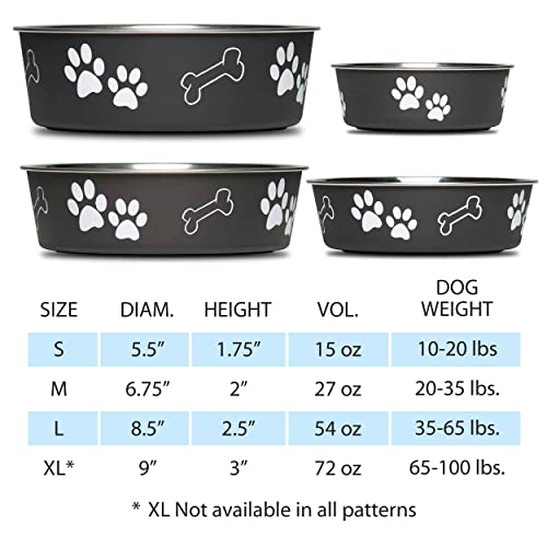 Loving Pets 7406 Bella Bowl for Dogs, Large, Espresso