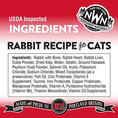 Northwest Naturals Freeze-Dried Cat Nibbles Rabbit Recipe 4 Ounces