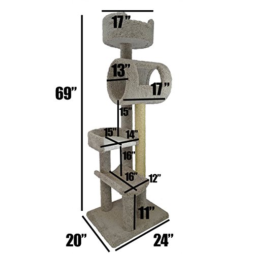 New Cat Condos 190171-Neutral Activity Tree, Large, Neutral