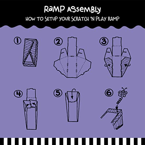 FATCAT Big Mama's Scratch 'n Play Ramp Reversible Cardboard Toy and Catnip Included