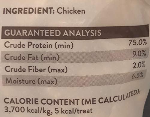 SIMPLY NOURISH Freeze Dried Chicken Dog Treat - 5 Ounce Bag