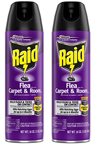 Raid Flea Killer Carpet and Room Spray, 16 OZ (pack of 2)