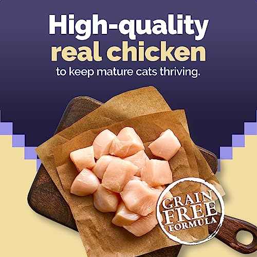 Blue Buffalo Wilderness High Protein Grain Free, Natural Mature Dry Cat Food, Chicken 5-lb
