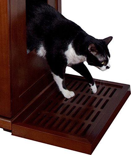 THE REFINED FELINE Catch for The Refined Litter Box, Mahogany