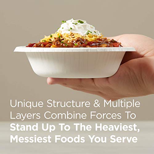 Dixie Ultra Heavy-Weight 12 oz. Paper Bowl by GP PRO (Georgia-Pacific), Pathways, SXB12WS, (125 Bowls Per Pack, 4 Packs Per Case)