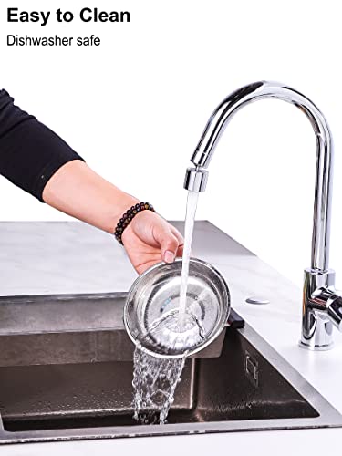 VENTION Global Wansheng Cat Food Dish, Whisker Relief Cat Bowls, Stainless Steel Pet Bowls, Shallow Cat Dish, 37 Ozs Dog Food Bowls, Outer Dia. 8 9/10 Inches, Set of Two