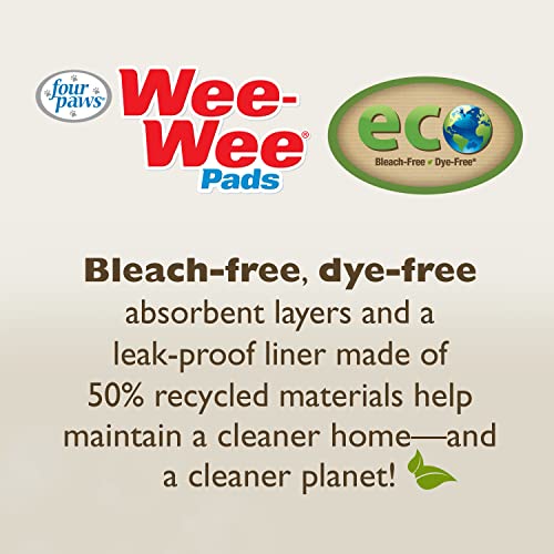 Wee-Wee Puppy Pee Pads 50 Count Standard 22" x 23" - Eco-Friendly