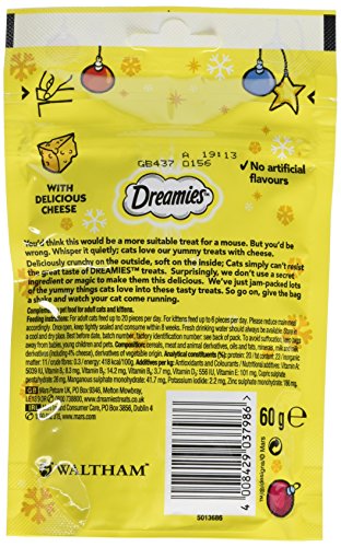 DREAMIES Cheese Cat Treats 60 g (Pack of 8)