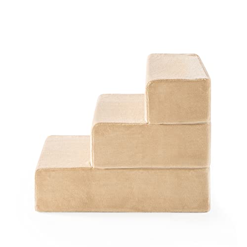 Zinus 3 Step Comfort Pet Stairs/Pet Ramp/Pet Ladder, Small